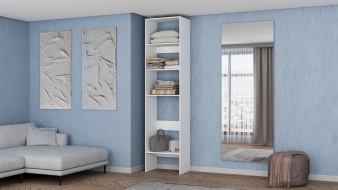 Стеллаж для одежды Мирта 29 BMS ширина 40-50 см