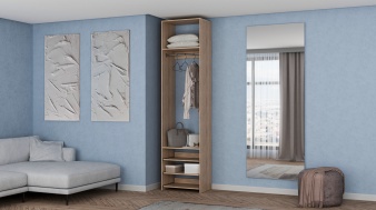 Стеллаж для одежды Мирта 78 BMS ширина 40-50 см