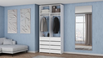 Стеллаж для одежды Мирта 44 BMS по индивидуальному размеру