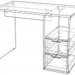 Схема сборки Письменный стол Норма 1 BMS
