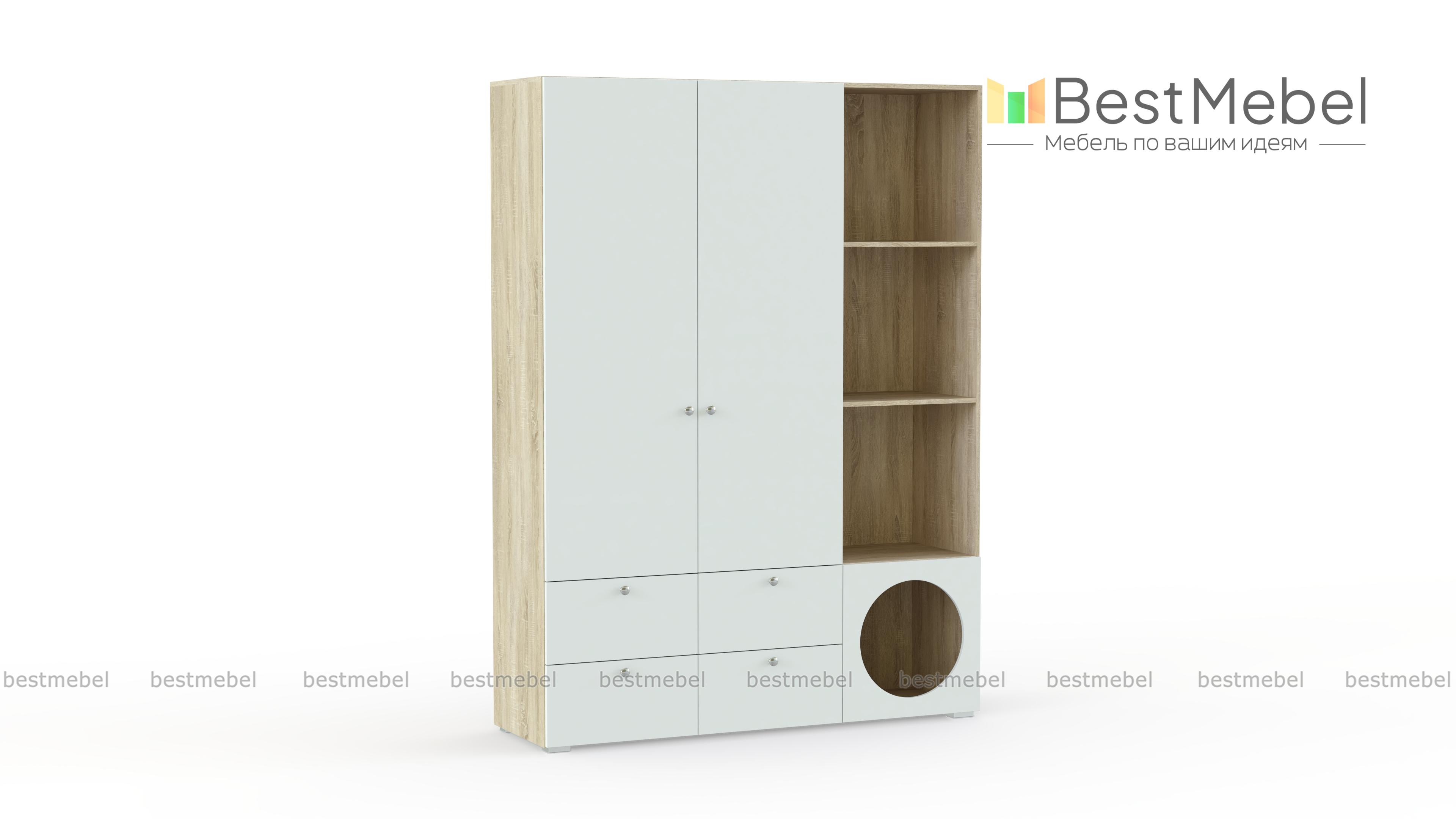 Шкаф распашной Авелин 5 BMS - Фото