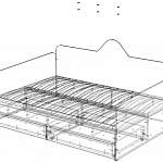 Чертеж Кровать-диванчик Dr-11-5 BMS