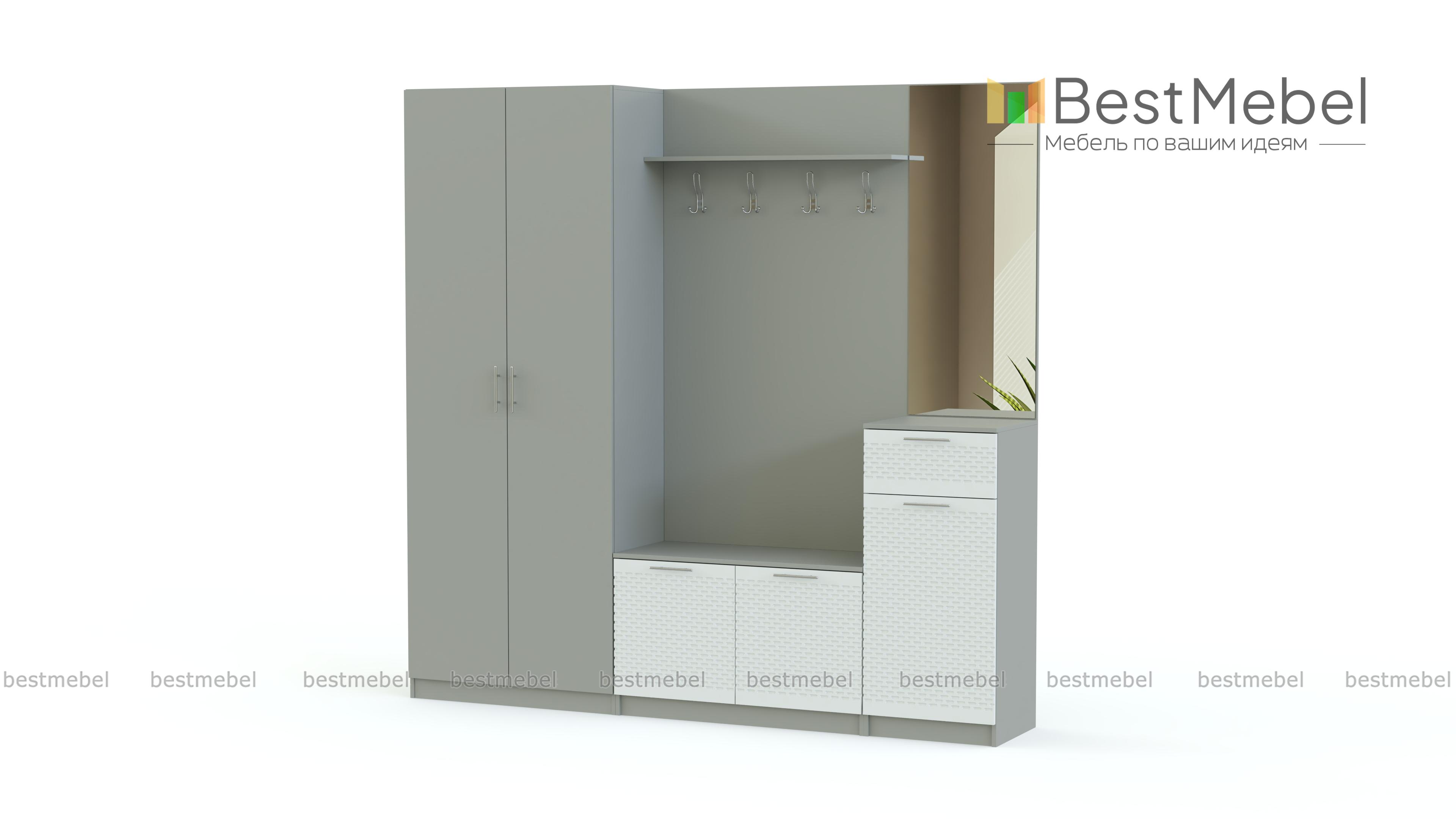 Стенка прихожая Футурино 7 BMS - Фото