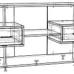 Чертеж Тумба TV-14 BMS