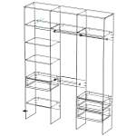 Схема сборки Стеллаж для одежды Мирта 15 BMS