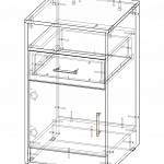 Схема сборки Тумба приставная ТСС-27-01 BMS