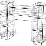 Схема сборки Стол туалетный Никки 1 BMS