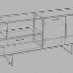 Чертеж Тумба под ТВ Медея 17 BMS