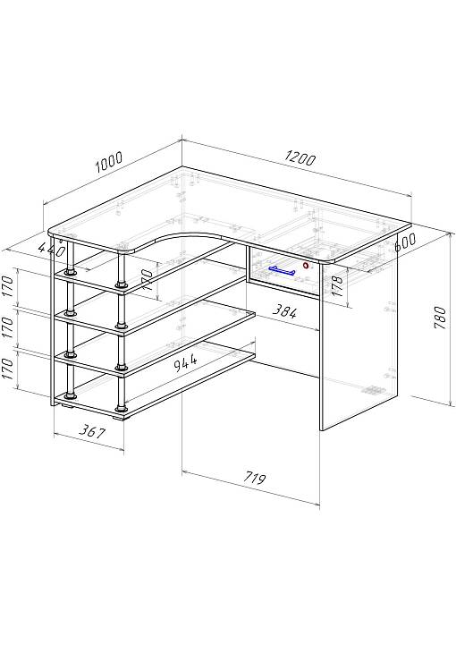 Стол  (1000х780х1200)