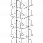 Схема сборки Поворотный стеллаж Пальмира 8 BMS