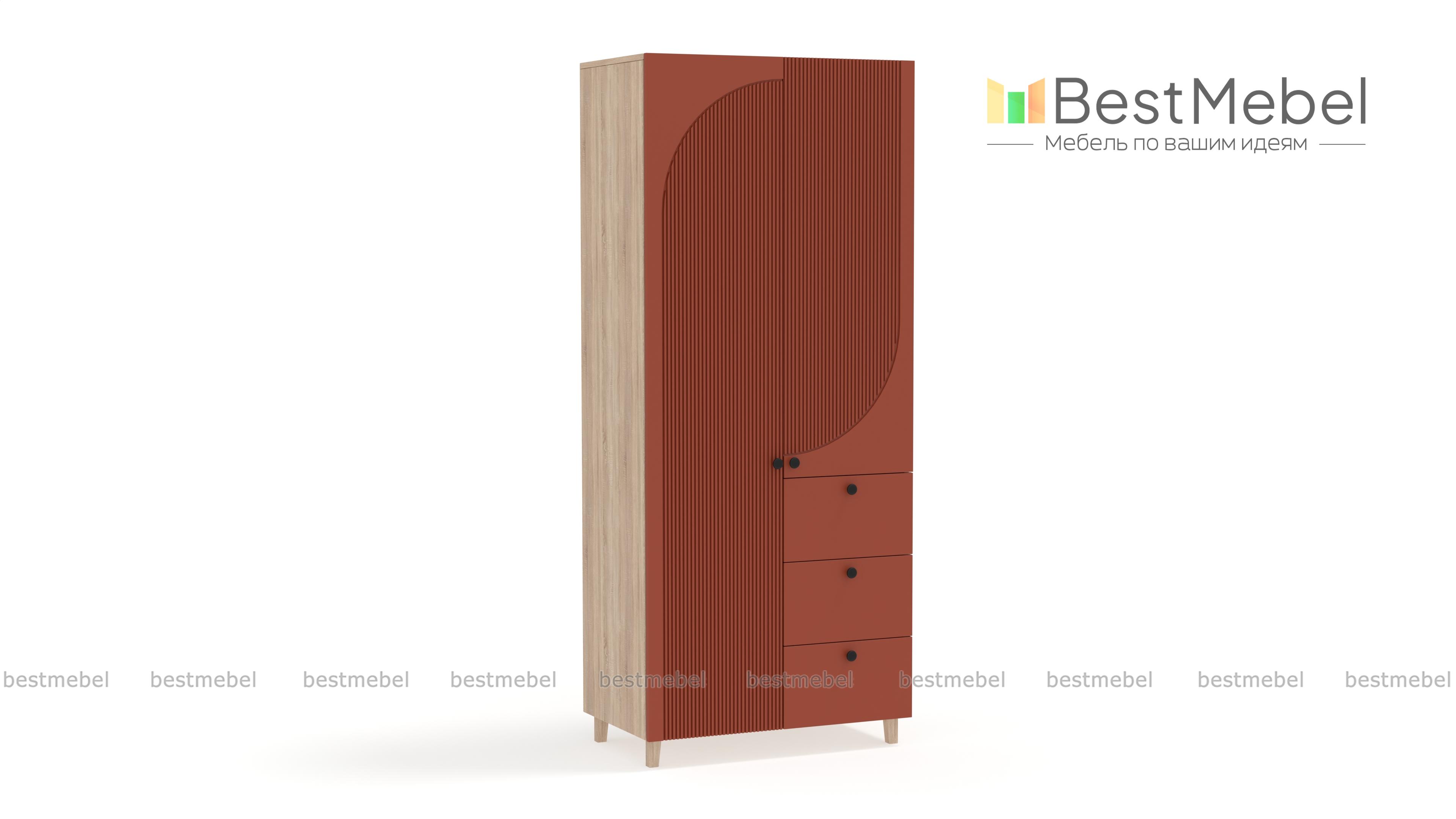 Шкаф распашной Вивьен 2 BMS - Фото