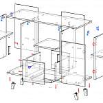 Схема сборки Тумба под ТВ Дания 15 BMS