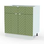 Шкаф нижний с 2-мя дверцами и ящиком Анаис BMS - Фото 4