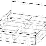Чертеж Кровать Лас-Вегас СВ-139 BMS