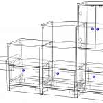 Чертеж Стеллаж Кассиопея 15 BMS