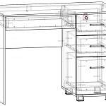 Схема сборки Компьютерный стол Армандо BMS