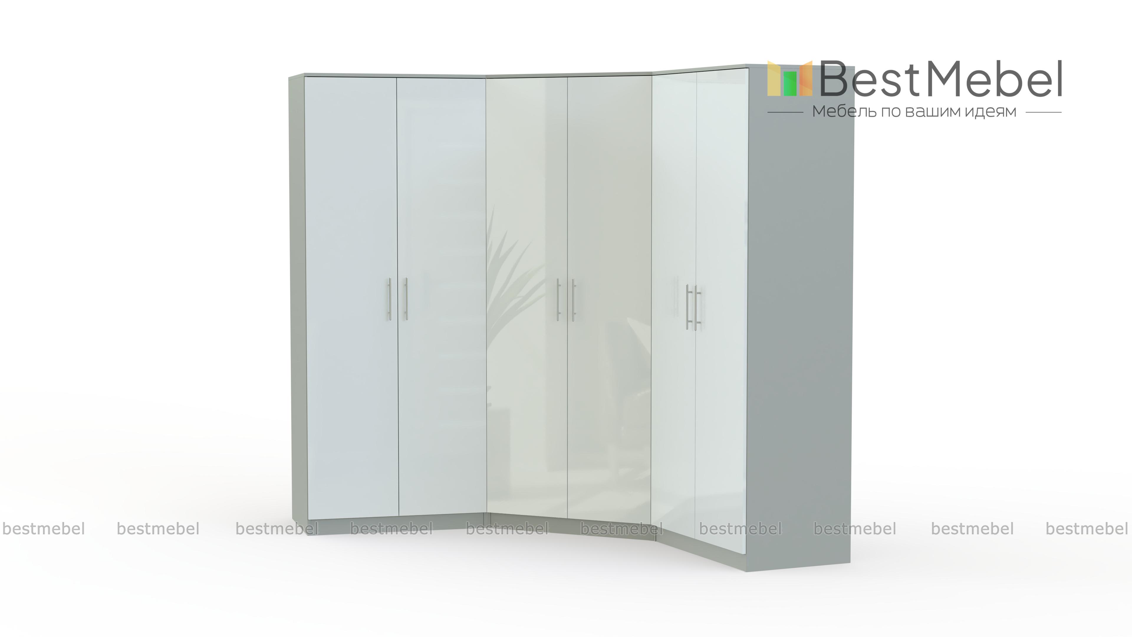 Шкаф угловой Глянец 21 BMS - Фото