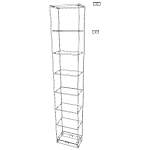 Стеллаж Билли Billy 1 (500х2700х300)