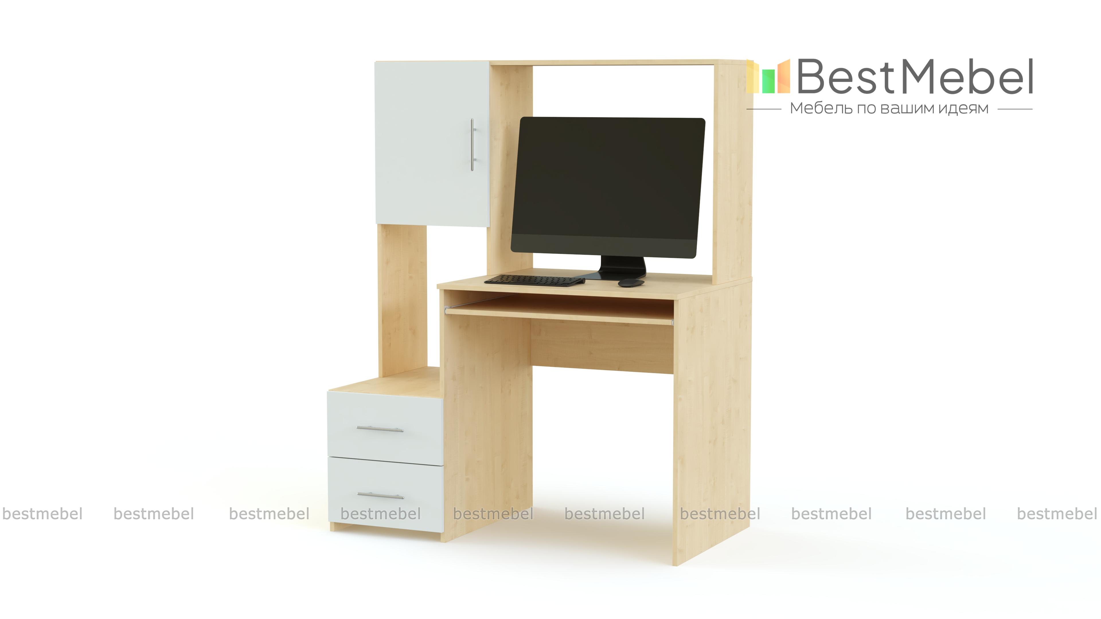 Компьютерный стол Марти глянец 5 BMS - Фото