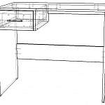 Схема сборки Письменный стол Компасс С 234 BMS