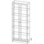 Стеллаж  Барни 20 (800*2020*300)