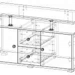 Чертеж Тумба ТВ Венера BMS