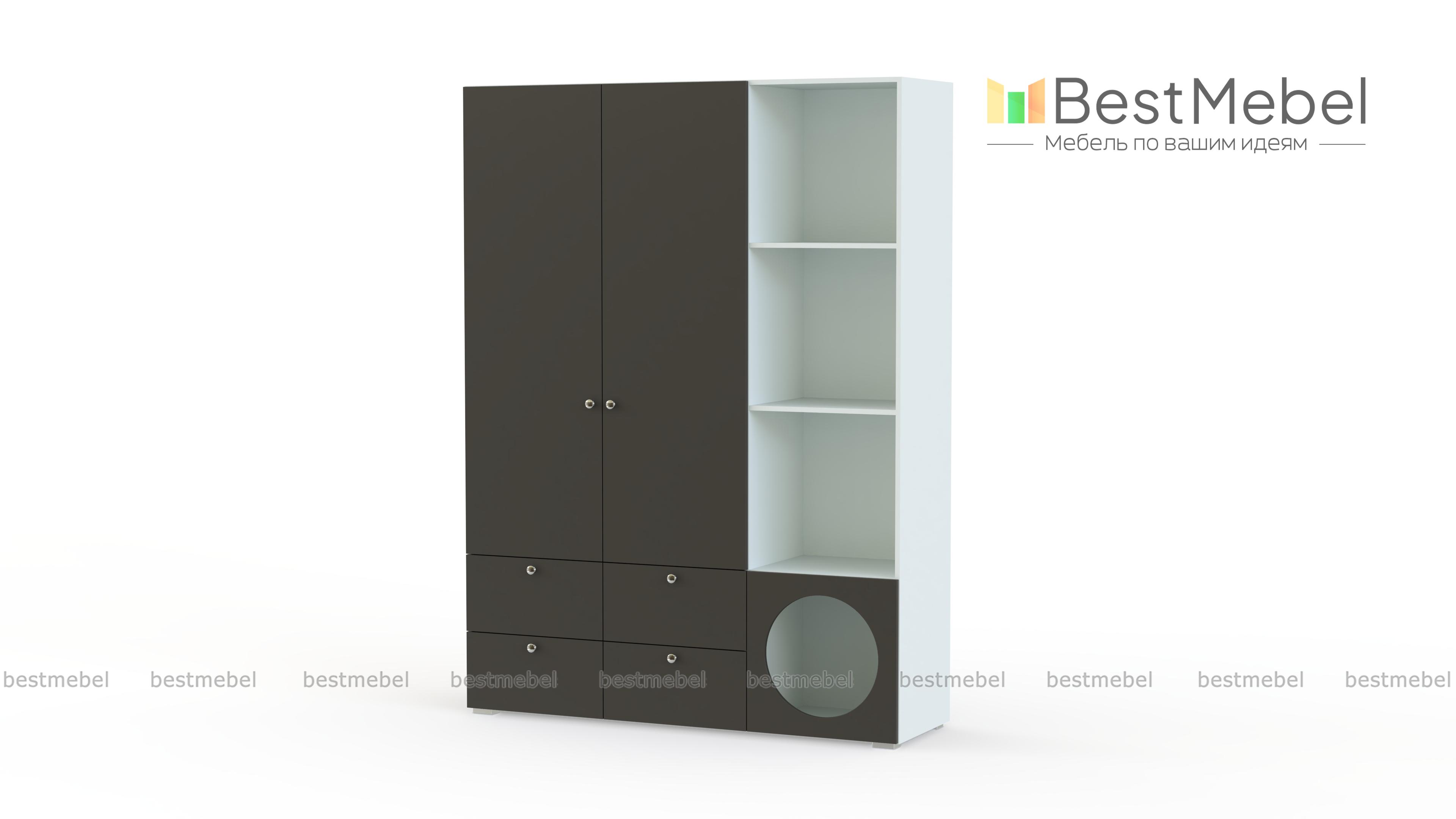 Шкаф распашной Авелин 5 BMS - Фото