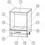 Схема сборки Шкаф нижний под духовку Тетчер BMS